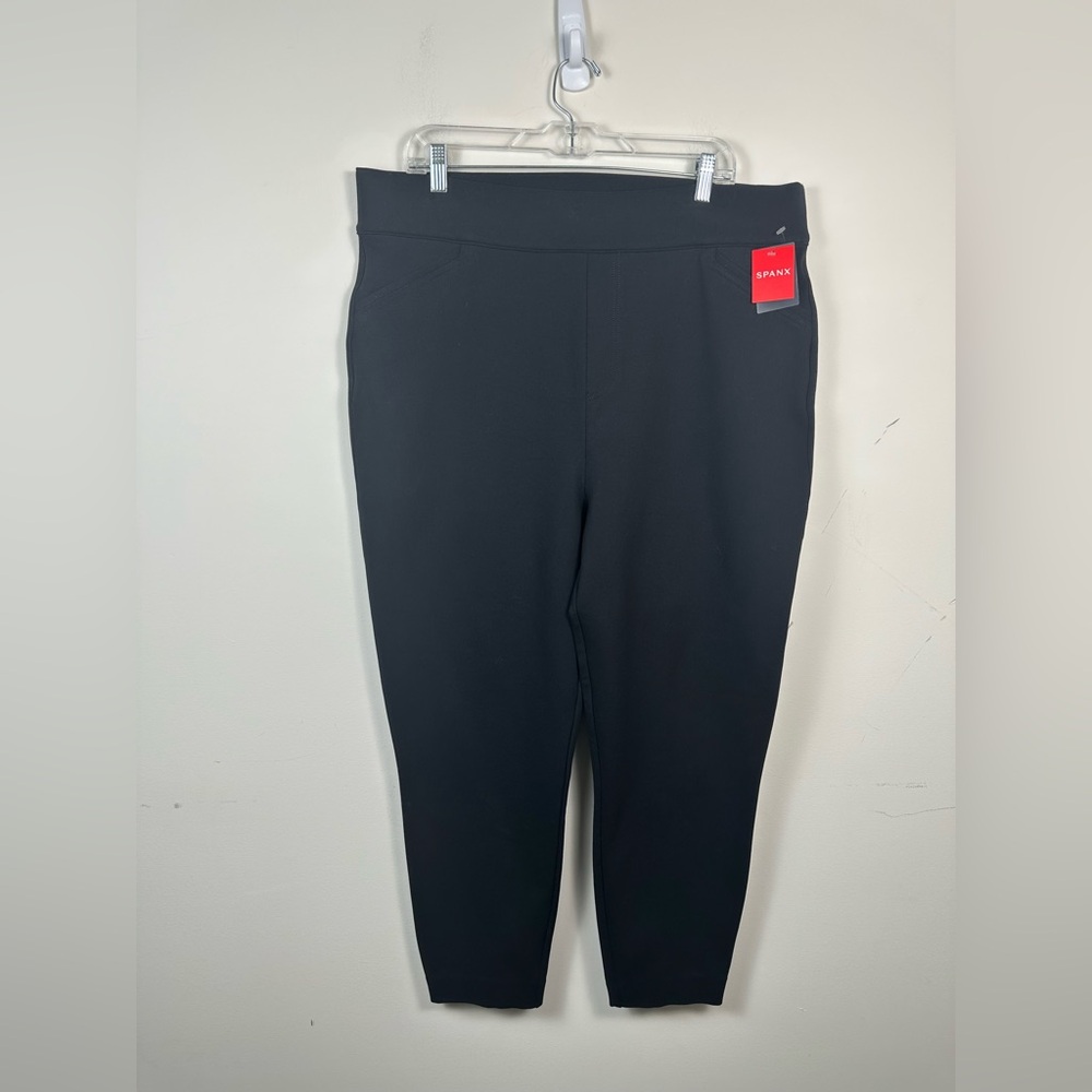NWT SPANX Classic Black Back-seam Ponte Skinny Size 3X